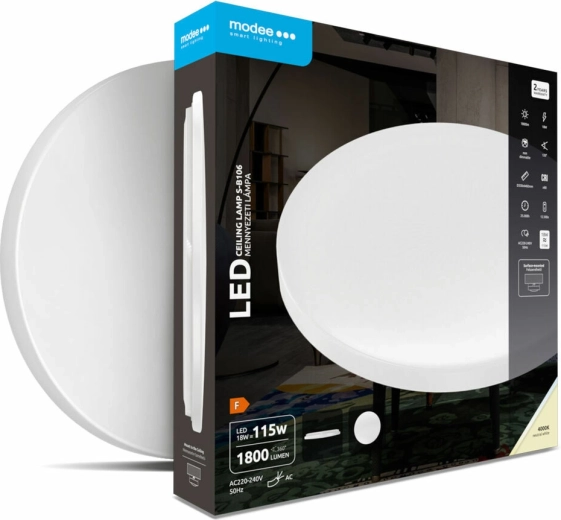 Modee Lighting LED φωτιστικό οροφής B106, στρογγυλό 18 W, 4000 K, 1850 lm