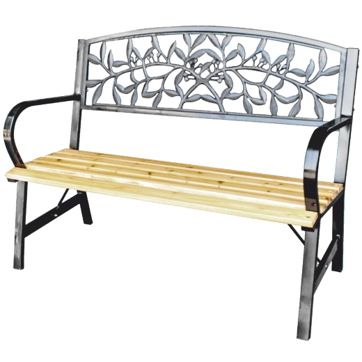 Κηπευτικό παγκάκι Garden Line 120 cm με διακοσμητική πλάτη