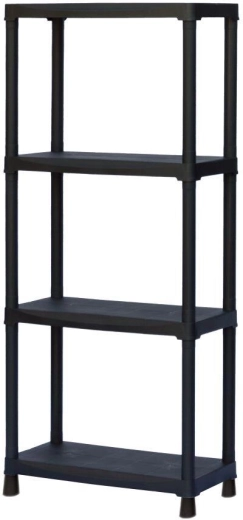 Πλαστική ραφιέρα 600 × 300 × 1330 mm, 4 ράφια