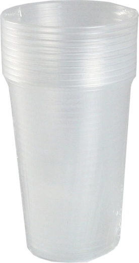 Πλαστικό ποτήρι 200 ml διαφανές, επαναχρησιμοποιούμενο (10 τεμ.)