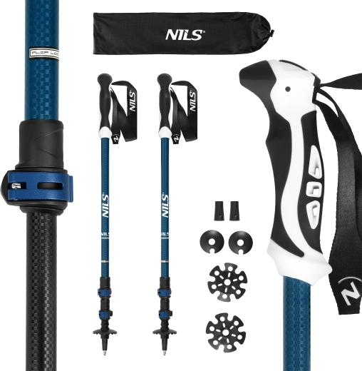 Μπατόν πεζοπορίας NILS TK8601 μπλε