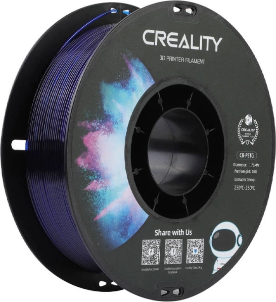 Νήμα Creality CR-PETG 1,75 mm διαφανές μπλε 1 kg