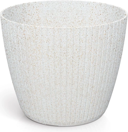 Γλάστρα Lamia Eco Wood 19,8 cm λευκή