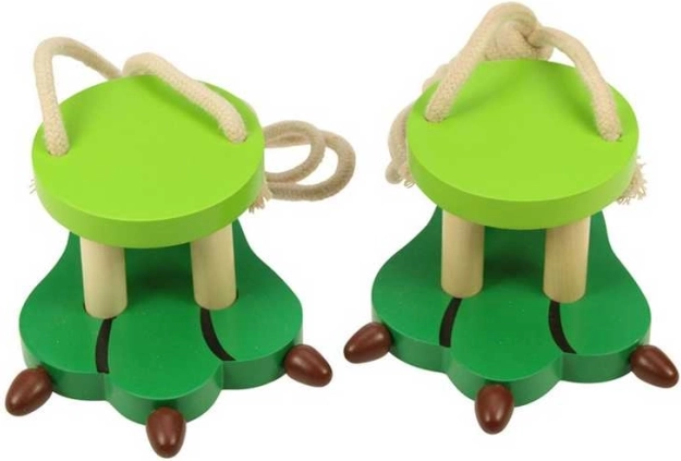 Bigjigs Toys παιδικές ξυλοπόδαρες κροκόδειλος