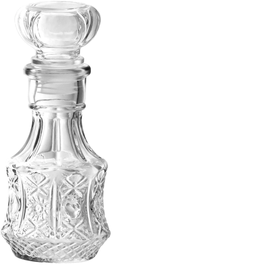 Γυάλινη καράφα 250 ml με πώμα