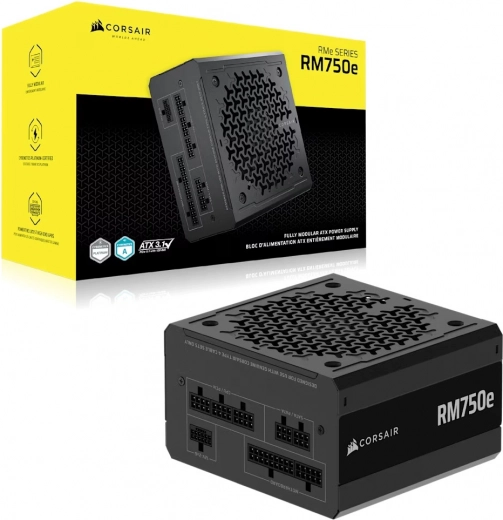 Corsair RM750e – πλήρως αρθρωτό τροφοδοτικό ATX 750 W, 80 Plus Gold, ATX 3.1 και PCIe 5.1