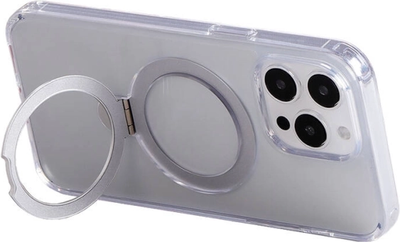 Μαγνητική θήκη με σταντ JOYROOM για iPhone 15 Pro, διάφανη