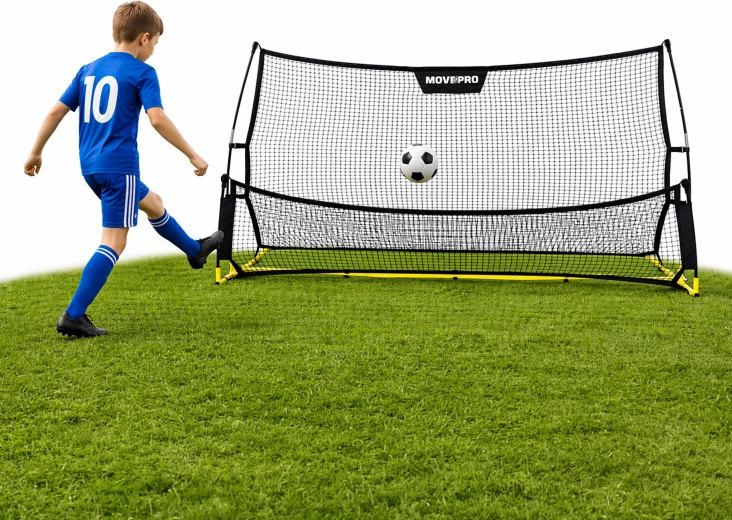 MovEpro διπλής όψης ποδοσφαιρικός ανακλαστήρας (rebounder) 223 × 118 cm