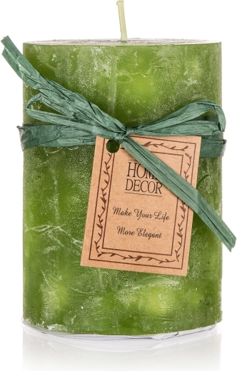 Κερί κυλινδρικό green 6,8 × 9,5 cm