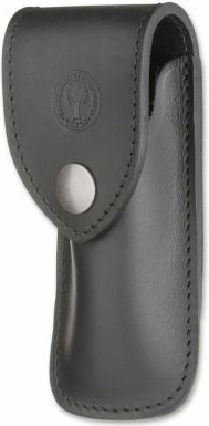 Böker Manufaktur Solingen μικρή δερμάτινη θήκη για μαχαίρι έως 11 cm, μαύρη