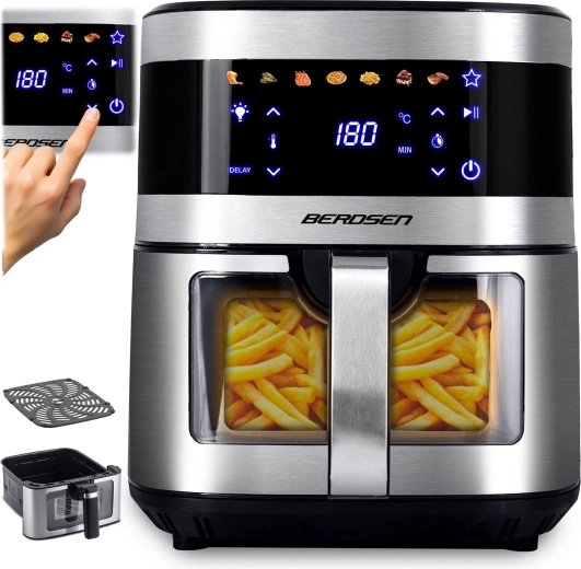 Φριτέζα αέρος 9,1 l BERDSEN 1700 W με παράθυρο
