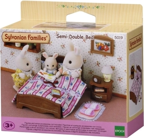 Διπλό κρεβάτι με κομοδίνο SYLVANIAN FAMILIES