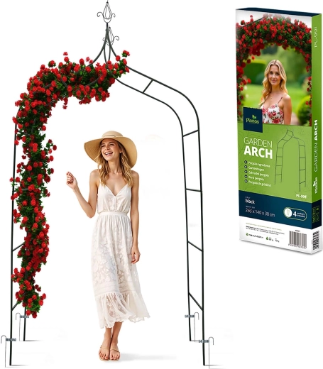 Αψιδωτή πέργκολα κήπου 265 cm PLONOS