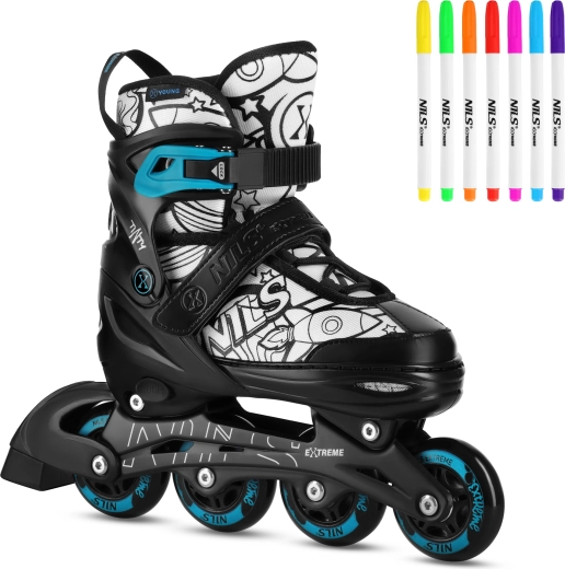 Παιδικά inline πατίνια 4σε1 NILS Extreme TINTY – Πράσινο