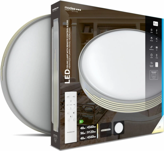 Φωτιστικό οροφής LED Modee Smart Lighting A‑C205, 2×48 W, ρυθμιζόμενο, με τηλεχειριστήριο