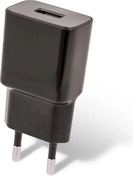 Επιτοίχιος φορτιστής USB SETTY 2,4 A, μαύρος