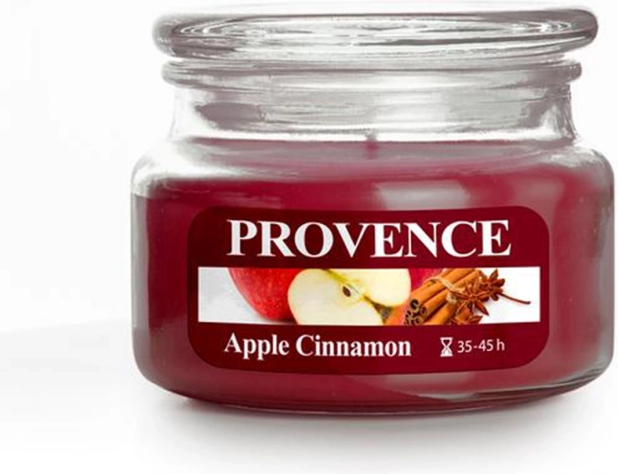 Αρωματικό κερί σε γυαλί PROVENCE μήλο και κανέλα 45 ώρες