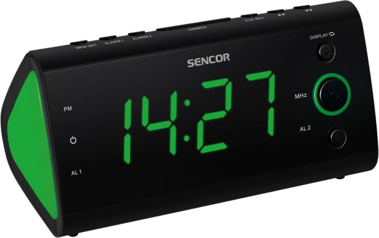 Ραδιοφωνικό ξυπνητήρι Sencor SRC 170 GN