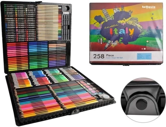 Σετ ζωγραφικής και σχεδίου σε βαλιτσάκι 288 τεμαχίων