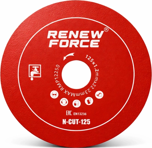Διαμαντόδισκος Renew Force 125 mm για λείανση και ακριβή κοπή