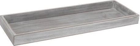 Ξύλινος διακοσμητικός δίσκος 40 × 14 × 3 cm, γκρι