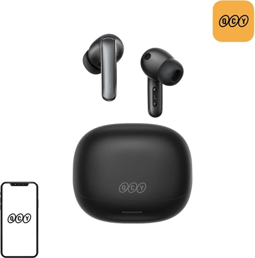 QCY MeloBuds N65 ασύρματα ακουστικά TWS με ANC (μαύρα)