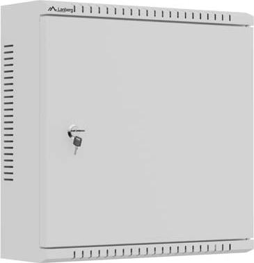 Επιτοίχιο ντουλάπι εγκατάστασης Lanberg TPR 10″ με διάτρητη πλάκα MESH 400 × 400 × 140 mm, γκρι