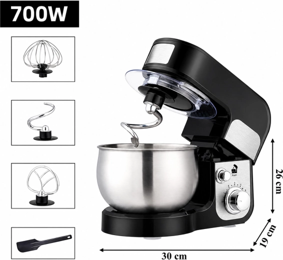 Πλανητικό μίξερ κουζίνας με κάδο 3 l 3σε1 700 W - 1 τεμάχιο