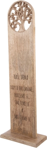 Naše doma ξύλινη πλάκα σερβιρίσματος από ξύλο μάνγκο 80 cm
