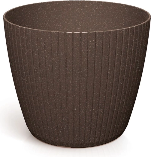 Γλάστρα Lamia Eco Wood 29,5 cm – καφέ
