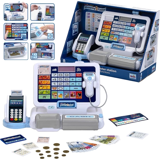 Ταμειακή μηχανή για παιδιά με τερματικό και σαρωτή KLEIN