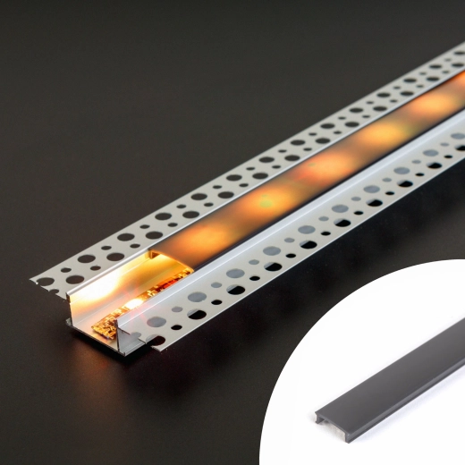 Μαύρο κάλυμμα για αλουμινένιο προφίλ LED 1000 mm