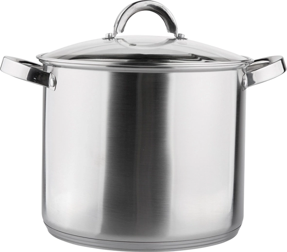 Ψηλή ανοξείδωτη κατσαρόλα FABIO 22 cm, 7 l με γυάλινο καπάκι
