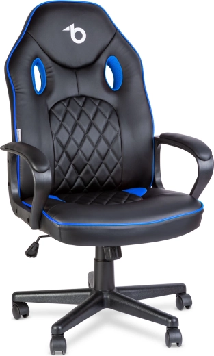 Gaming καρέκλα με πλάτη μαύρη/μπλε