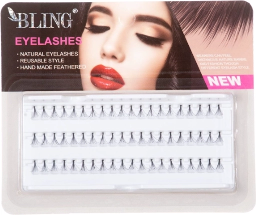 Φυσικές τουφίτσες βλεφαρίδων BLING, 12 mm