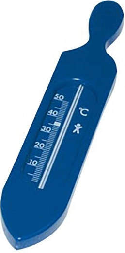 Θερμόμετρο μπάνιου 19 cm, μπλε πλαστικό