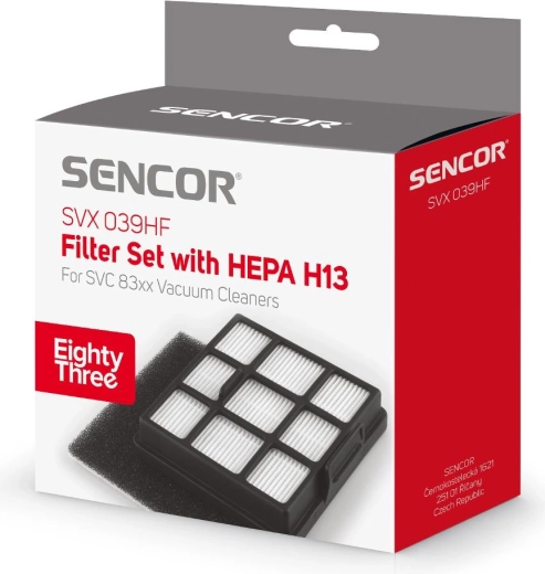 Σετ φίλτρων Sencor για ηλεκτρικές σκούπες SVC 83x