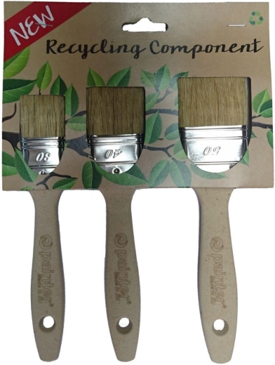 Σετ επίπεδων πινέλων βαφής ECO RECYCLING 30/40/50 mm