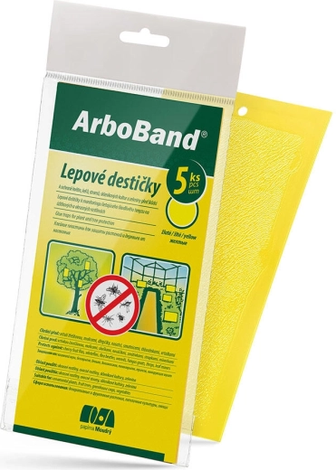 Κίτρινες κολλητικές παγίδες ArboBand (5 τεμ.)