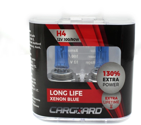 Αλογόνου λαμπτήρας CARGUARD H4 Long Life Xenon Blue 12 V 100/90 W - 1 τεμάχιο