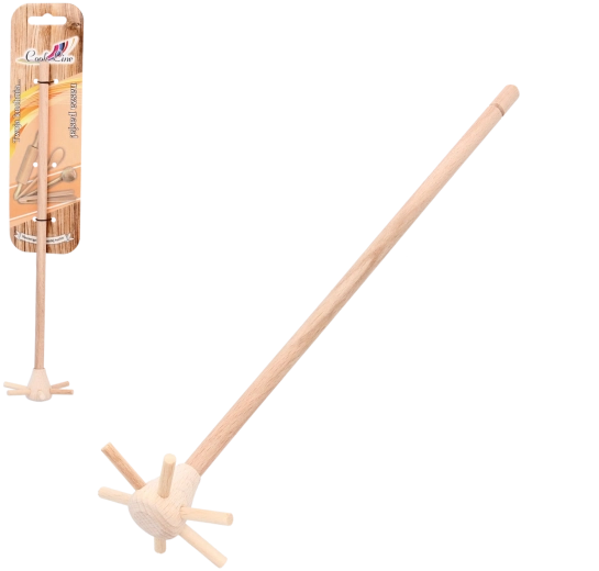 Μεγάλο ξύλινο σύρμα ανάδευσης 27 cm