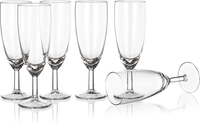 Ποτήρια για αφρώδη οίνο Flute 150 ml – σετ 6 τεμ.
