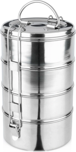 Ανοξείδωτη 4όροφη φαγητοθήκη Vilde 4×900 ml