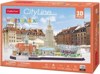 3D παζλ CityLine πανόραμα Βαρσοβία 159 τεμαχίων