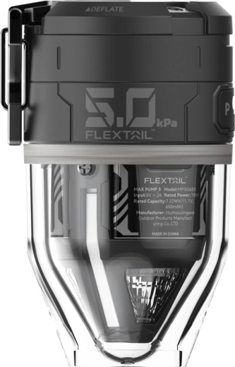 Flextail Max Pump 3 φορητή ηλεκτρική αντλία με φως, μαύρη