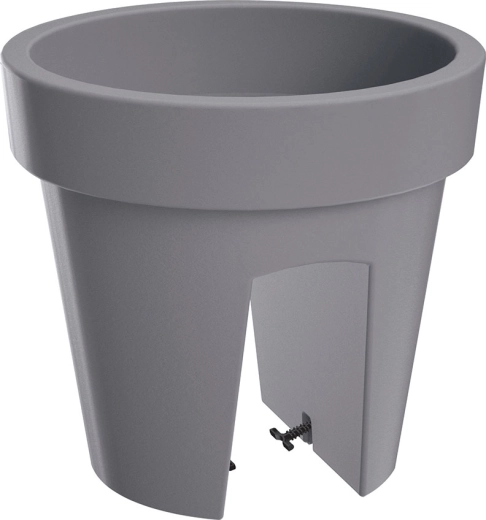 Γλάστρα για κιγκλίδωμα Lofly Railing 24,5 cm – γκρι πέτρα