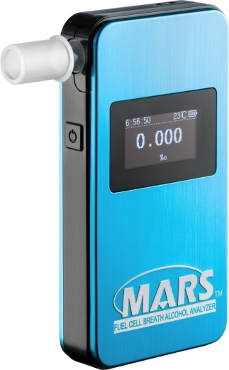 Ηλεκτροχημικό αλκοολόμετρο Alcovisor Mars BT μπλε