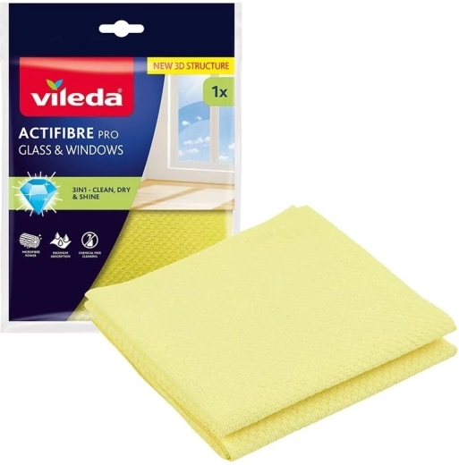 Vileda Actifibre Pro πανί για γυαλί και παράθυρα - 1 τεμάχιο