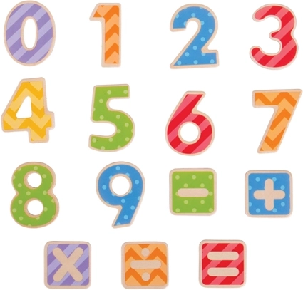 Μαγνητικοί ξύλινοι αριθμοί Bigjigs Toys