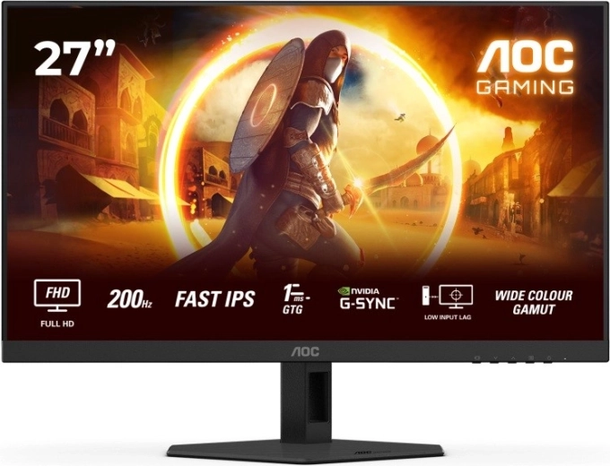AOC 27G4HRE 27" gaming οθόνη Fast IPS 200 Hz με ηχεία